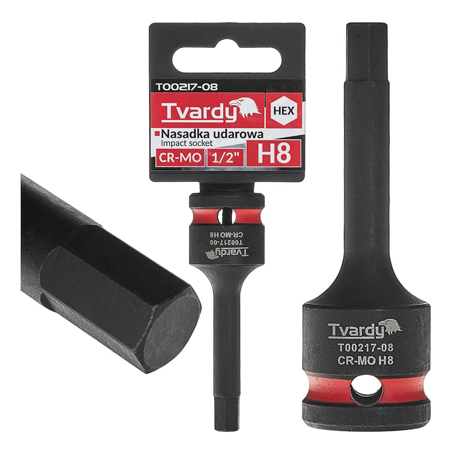 Καρυδάκι Κρουστικό Με Μύτη Άλλεν H8 1/2" CR-MO TVARDY