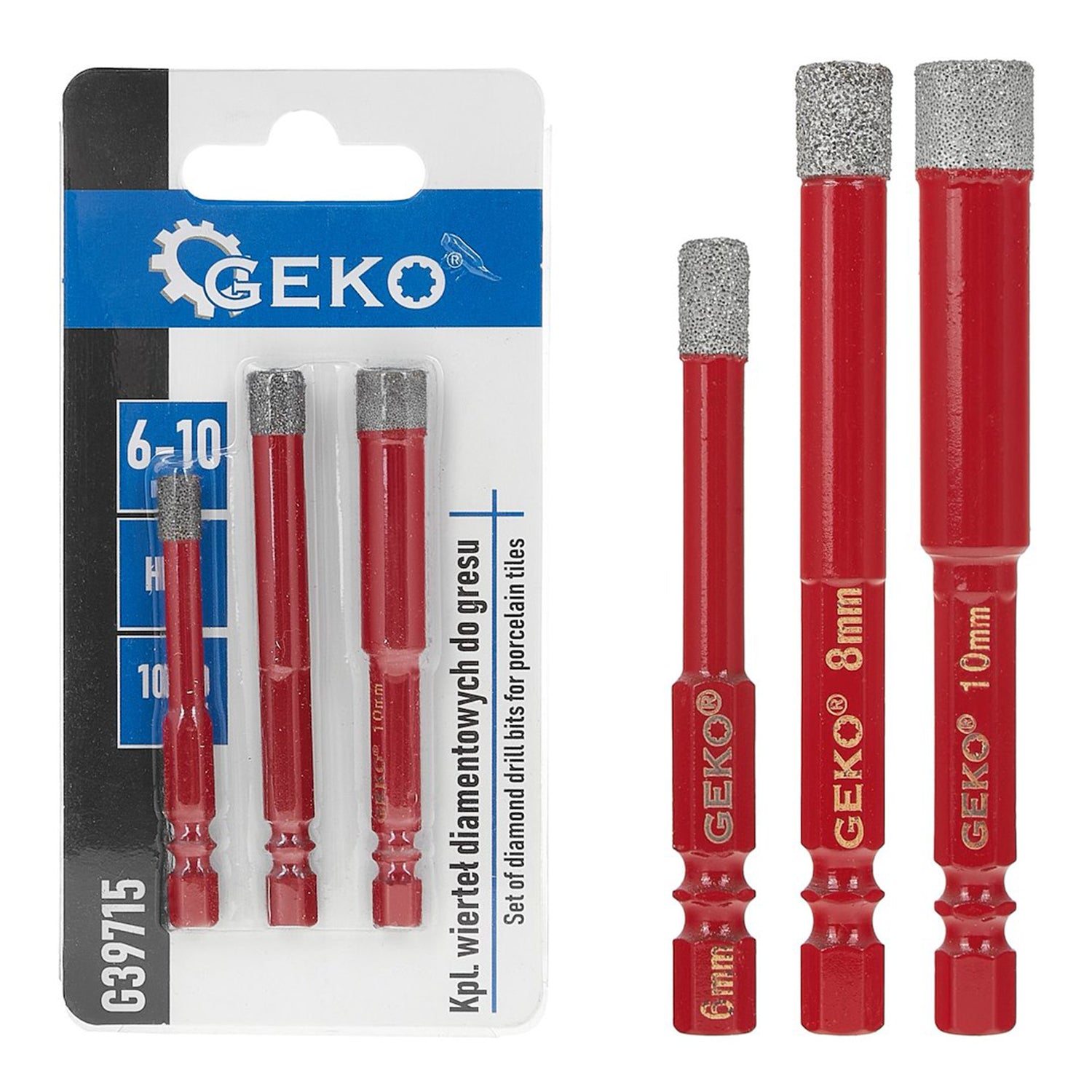 Σετ Τρυπάνια Διαμαντέ-Διαμαντοτρύπανα Για Κεραμικά Πλακίδια, Γρανιτοπλακίδια, Πλακίδια Τοίχου 6-10mm