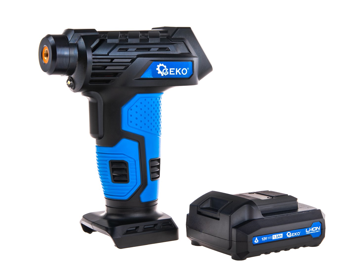 Aεροσυμπιεστής Φορητός Με Μπαταρίας 12V Με Οθόνη LCD GEKO