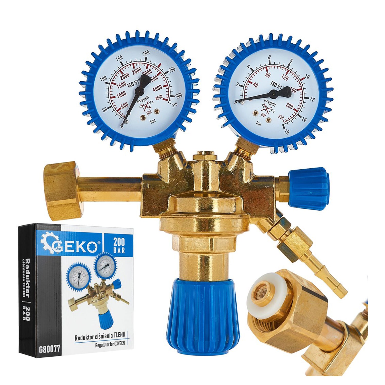 Ρυθμιστής Πίεσης Οξυγόνου 200Bar GEKO