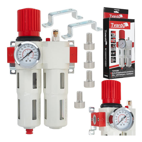 Φίλτρο Νερού Και Λιπαντήρας Με Ρυθμιστή Πίεσης 1/2