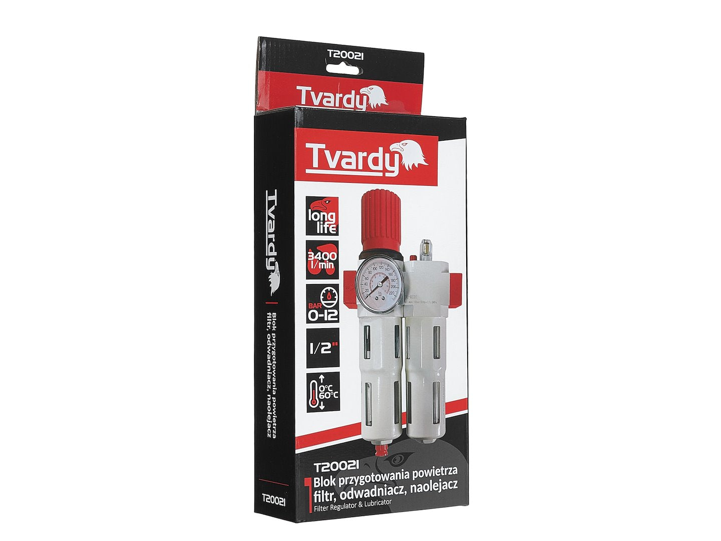 Φίλτρο Νερού Και Λιπαντήρας Με Ρυθμιστή Πίεσης 1/2" VARDY