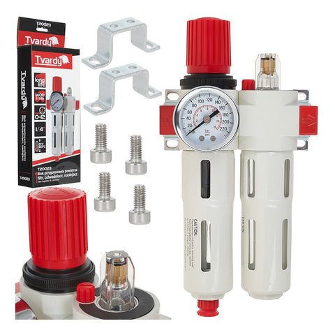 Φίλτρο Νερού Και Λιπαντήρας Με Ρυθμιστή Πίεσης 1/4