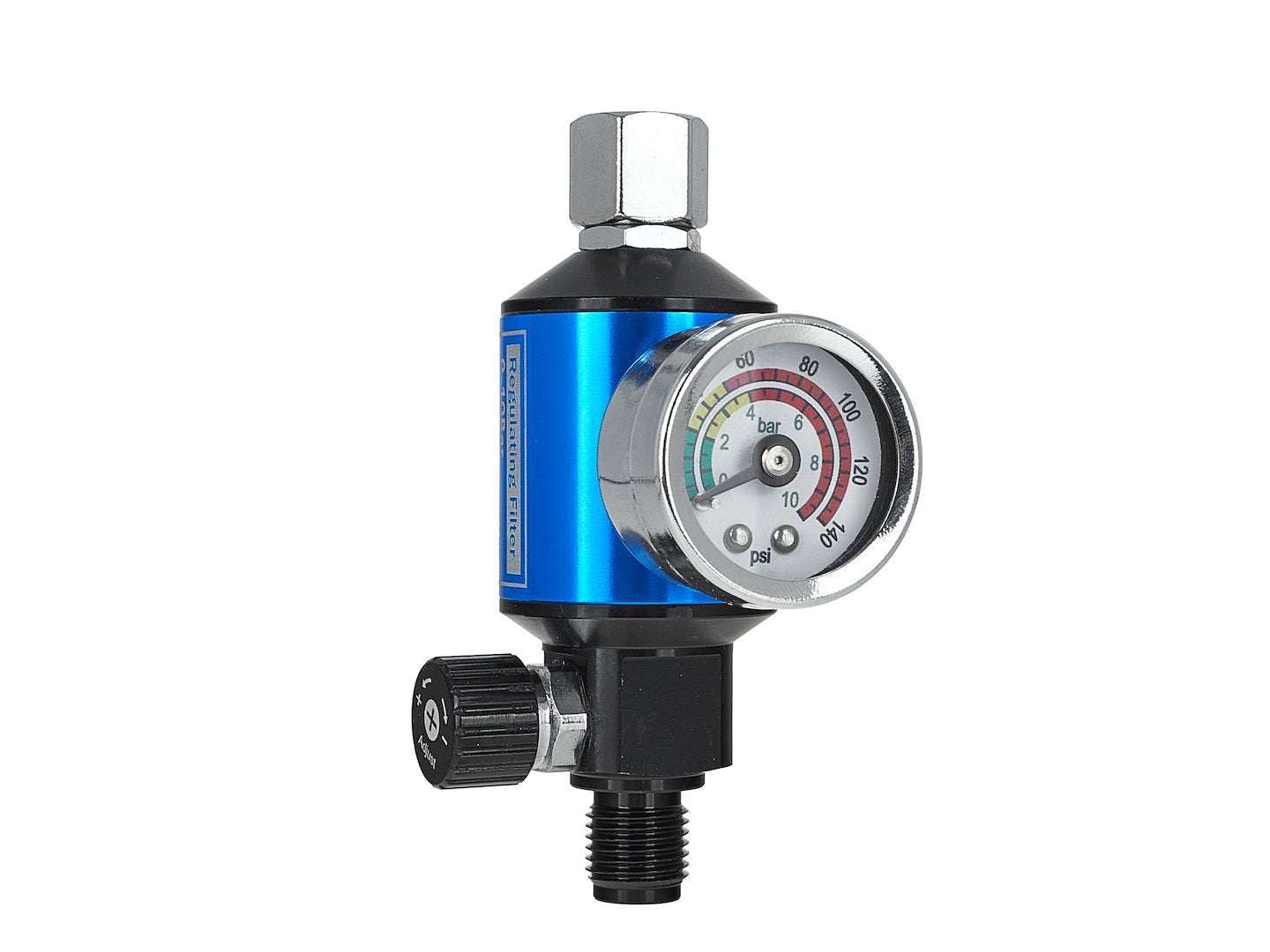 Ρυθμιστής Πίεσης Αέρα Πιστολιών Βαφης Με Μανόμετρο 1/4"