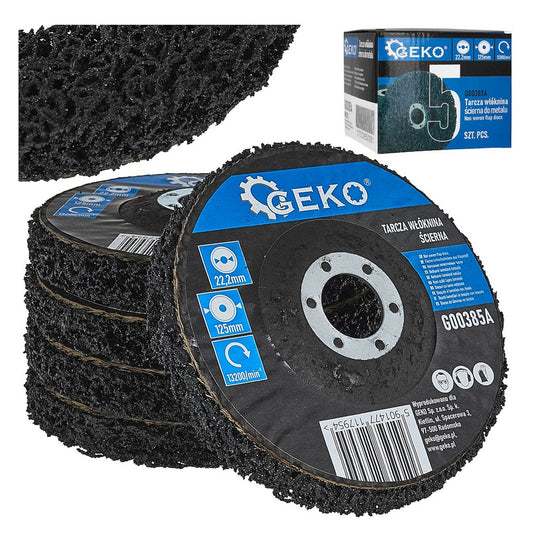 Δίσκος Καθαρισμού Clean&Strip 125x22.2mm Για Μέταλλο Ανοξείδωτο Χάλυβα Και Πλαστικό GEKO