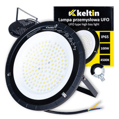 Βιομηχανική Λάμπα Led Highbay 100w 12000Lm 4500K IP65 KELTIN