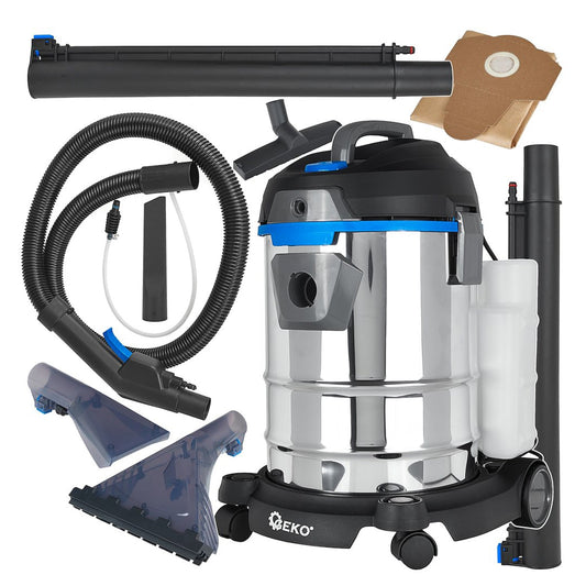 Ηλεκτρική Σκούπα Πλύσης-Απόπλυσης 1400W 20L INOX GEKO