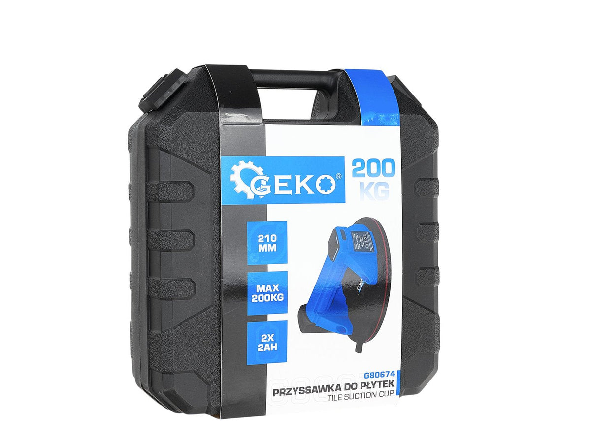 Επαναφορτιζόμενη Βεντούζα Ανύψωσης 210mm 3.7V 4.0Ah 200kg GEKO