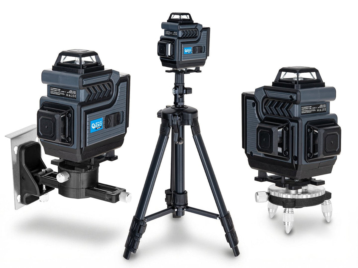 Αλφάδι Laser 360 Μοιρών 4D Με 2 Μπαταρίες Και Τρίποδο