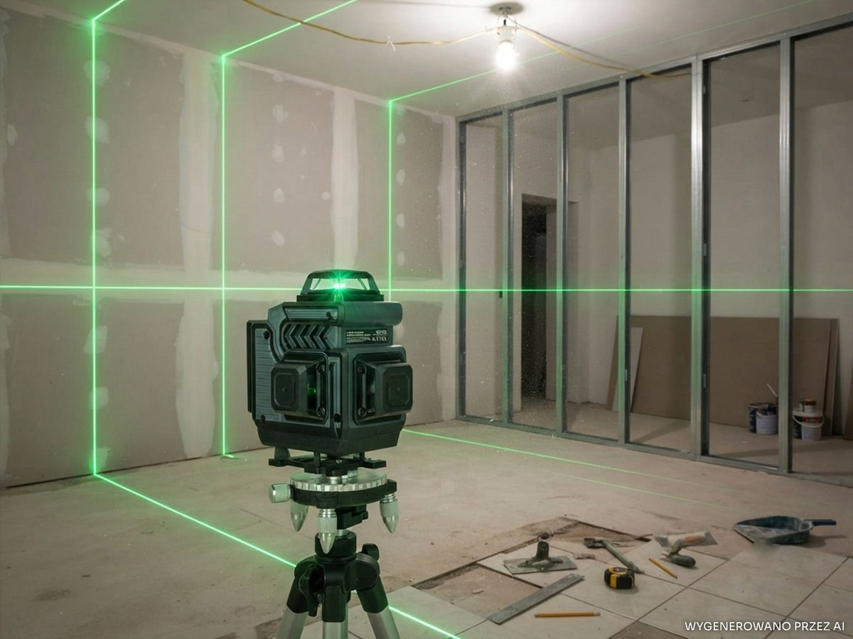 Αλφάδι Laser 360 Μοιρών 4D Με 2 Μπαταρίες Και Τρίποδο