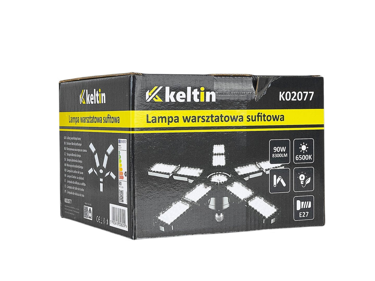 Αναδιπλούμενη Λάμπα Led E27 90W 9300LM 6500K KELTIN
