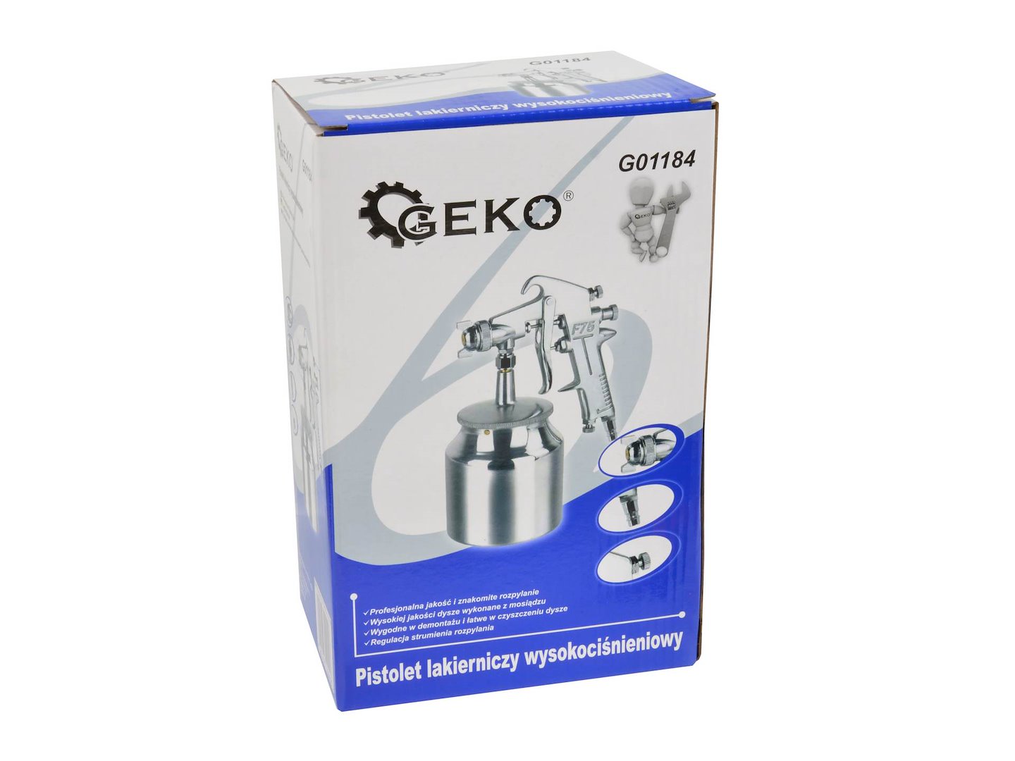 Πιστόλι Βαφής 1.5mm Με Δοχείο 750ml GEKO
