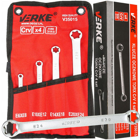 Σετ Κλειδιά Πολύγωνα Ίσια Torx E6-E24