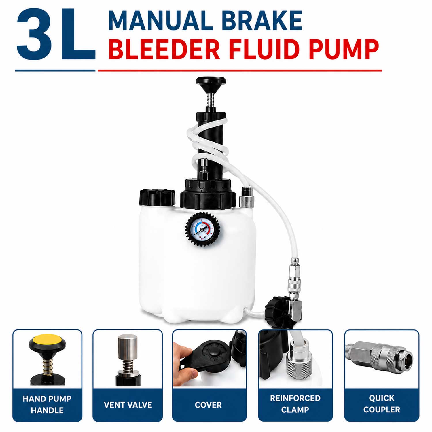 Κιτ Εξαέρωσης Φρένων και Συμπλέκτη 3L GEBO TOOLS