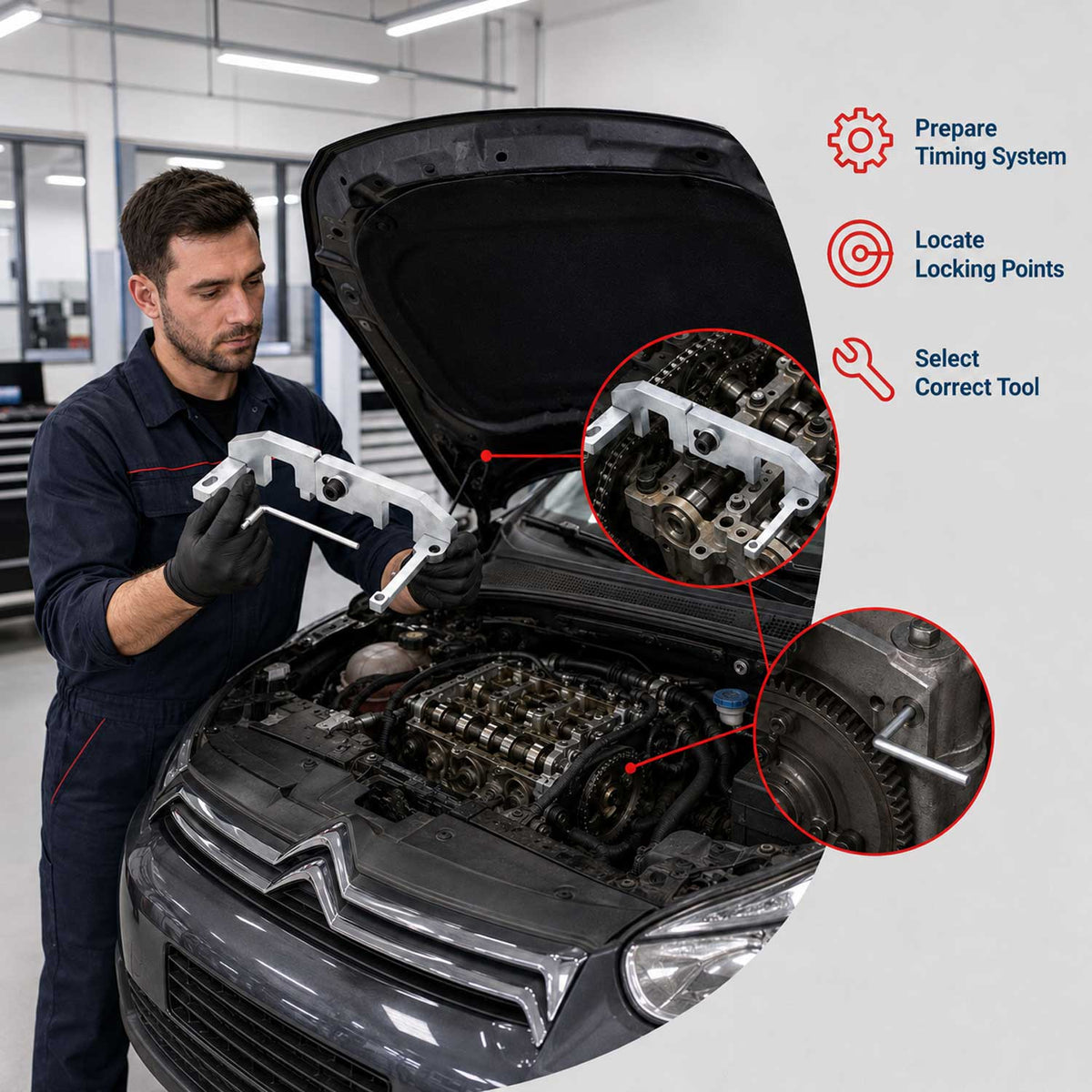Κιτ Χρονισμού Κινητήρα Citroen Peugeot PSA 1.0 1.3 VTI THP E-VTI
