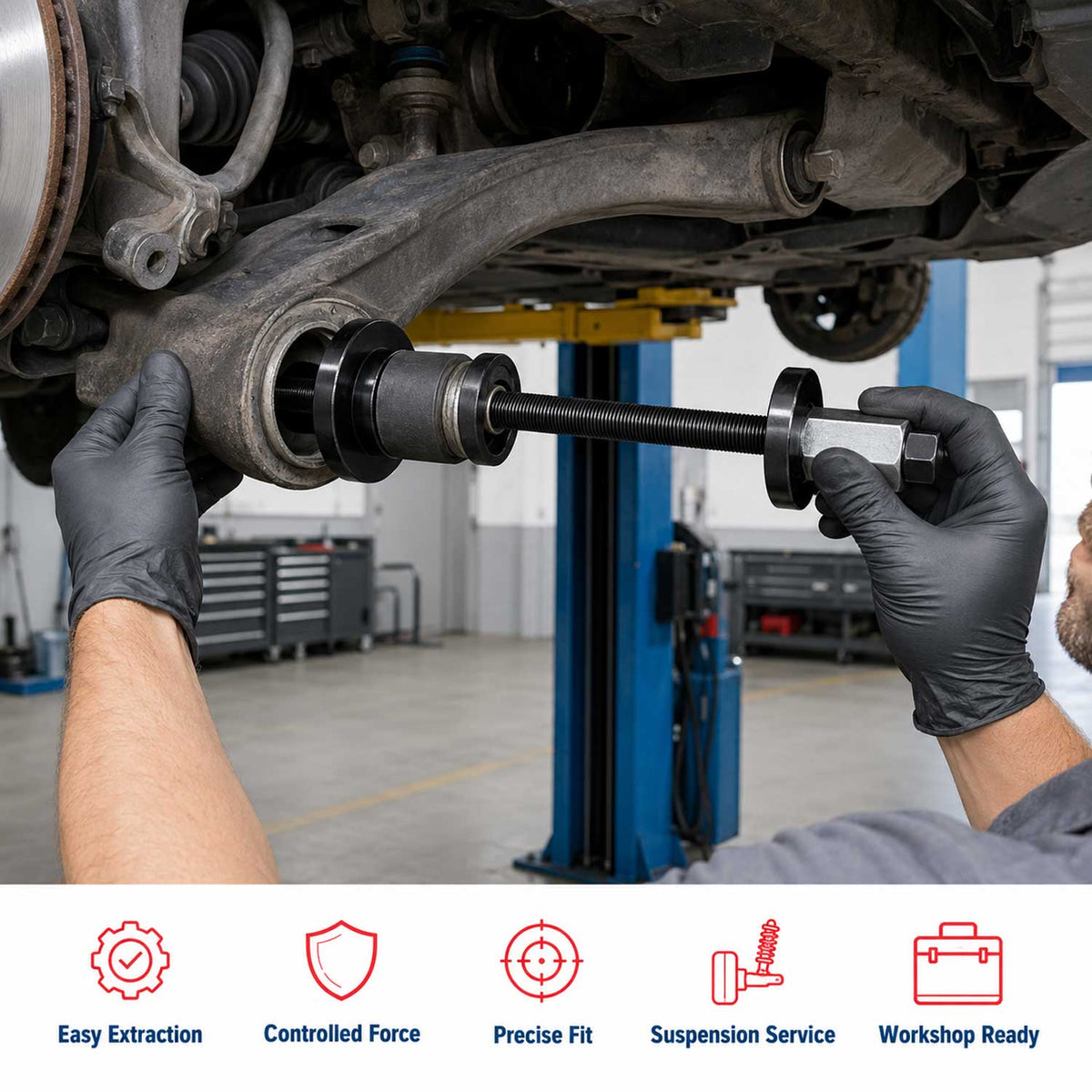 Εξολκέας Ρουλεμάν Πλήμνης Τροχού 55-91mm GEBO TOOLS