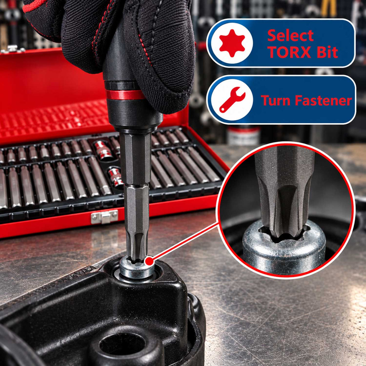 Σετ Μύτες Άλλεν Torx XZN HEX SPLINE Σε Μεταλλική Κασετίνα 40Τμχ GEBO TOOLS