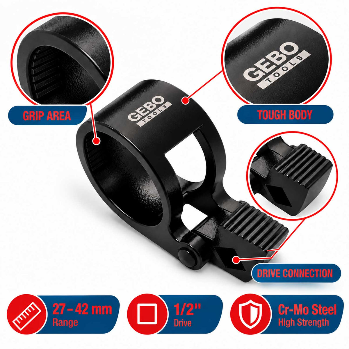Εξολκέας-Εργαλείο Αλλαγής Ημίμπαρων 27-42mm GEBO TOOLS