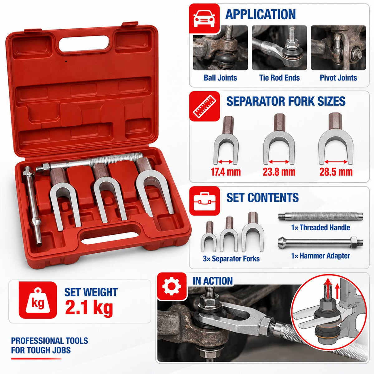 Σετ Εξολκείς Πυρούνες Ακρόμπαρων GEBO TOOLS
