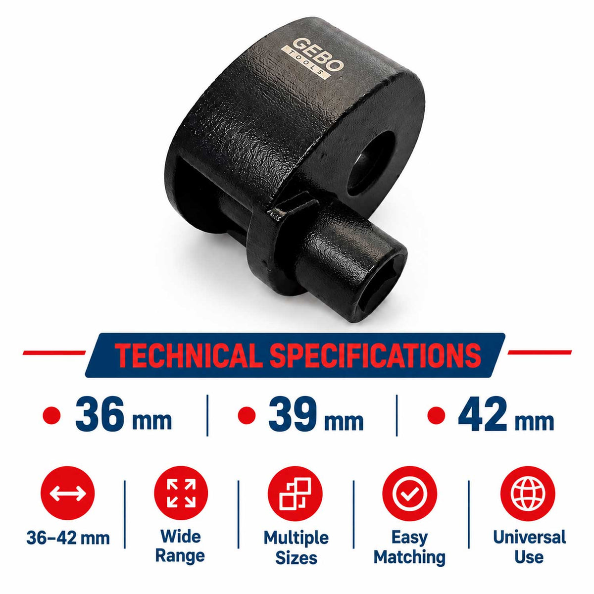 Εξολκέας-Εργαλείο Αλλαγής Ημίμπαρων 36-42mm GEBO TOOLS