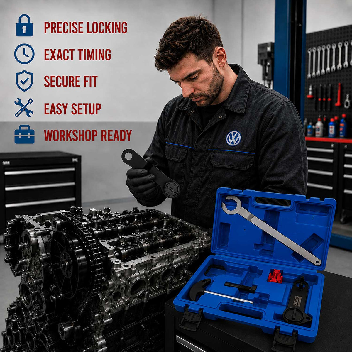 Κιτ Χρονισμού VAG 1.0 1.2 1.4 TSI TFSI TGI GEBO TOOLS