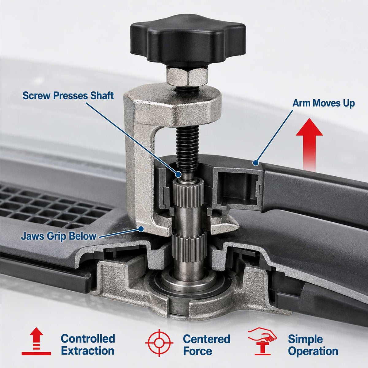 Εξολκέας Βραχίονα Υαλοκαθαριστήρων 16mm GEBO TOOLS