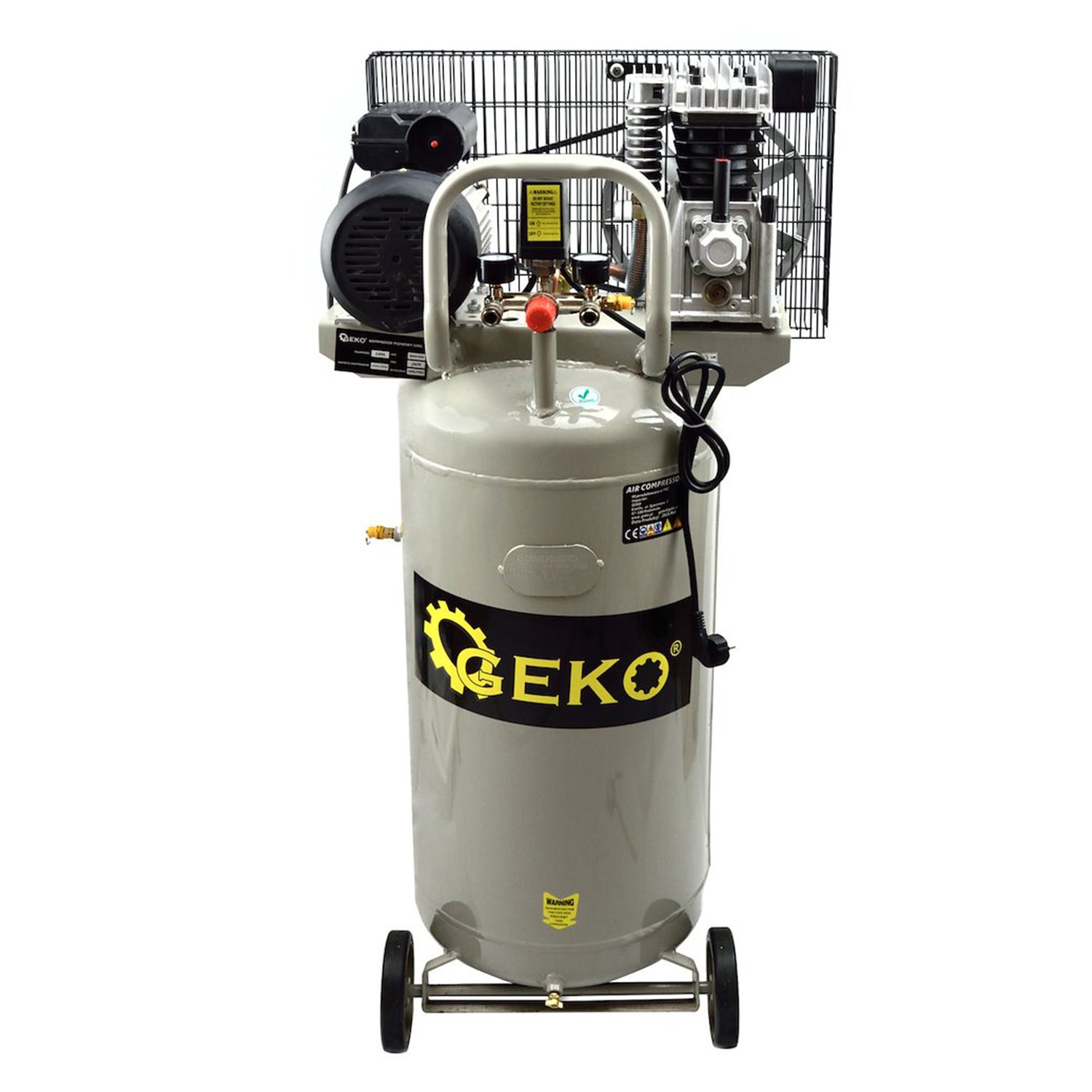 Κάθετος Αεροσυμπιέστης 100L 390L/Min 220V GEKO