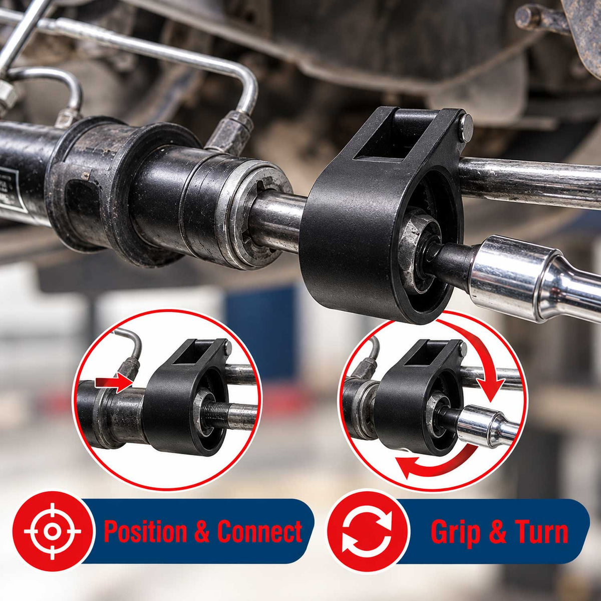Εξολκέας-Εργαλείο Αλλαγής Ημίμπαρων 27-42mm GEBO TOOLS