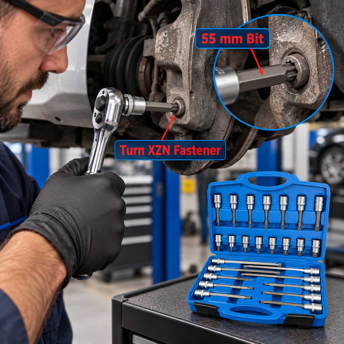 Συλλογή-Σετ Μύτες XZN M SPLINE 1/2" 26Τμχ GEBO TOOLS