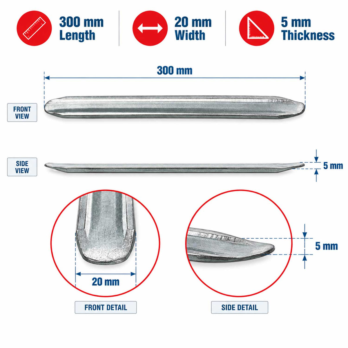 Λεβιές Ελαστικών 30cm GEBO TOOLS