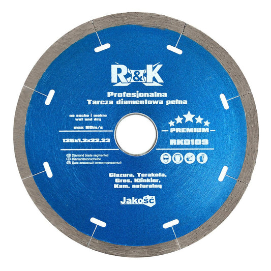 Δίσκος Διαμαντέ R&K Premium 125mm x 5 x 1.4 x 22.2mm