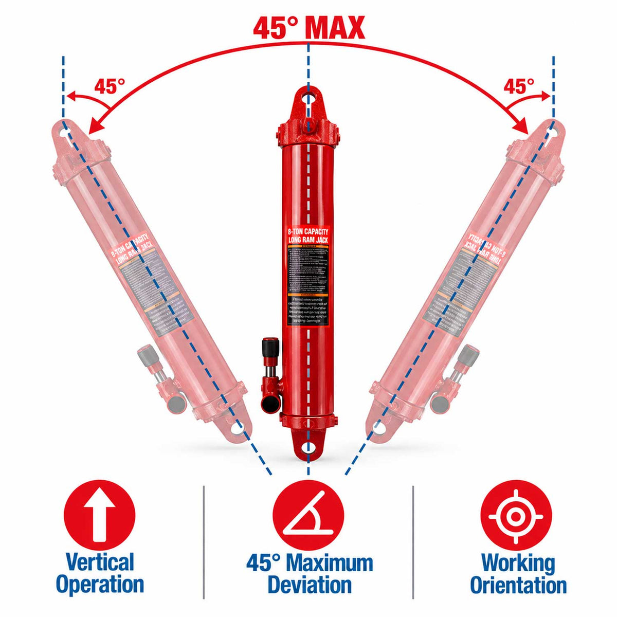 Ανταλλακτική Μπουκάλα για Γερανάκι 8T GEBO TOOLS