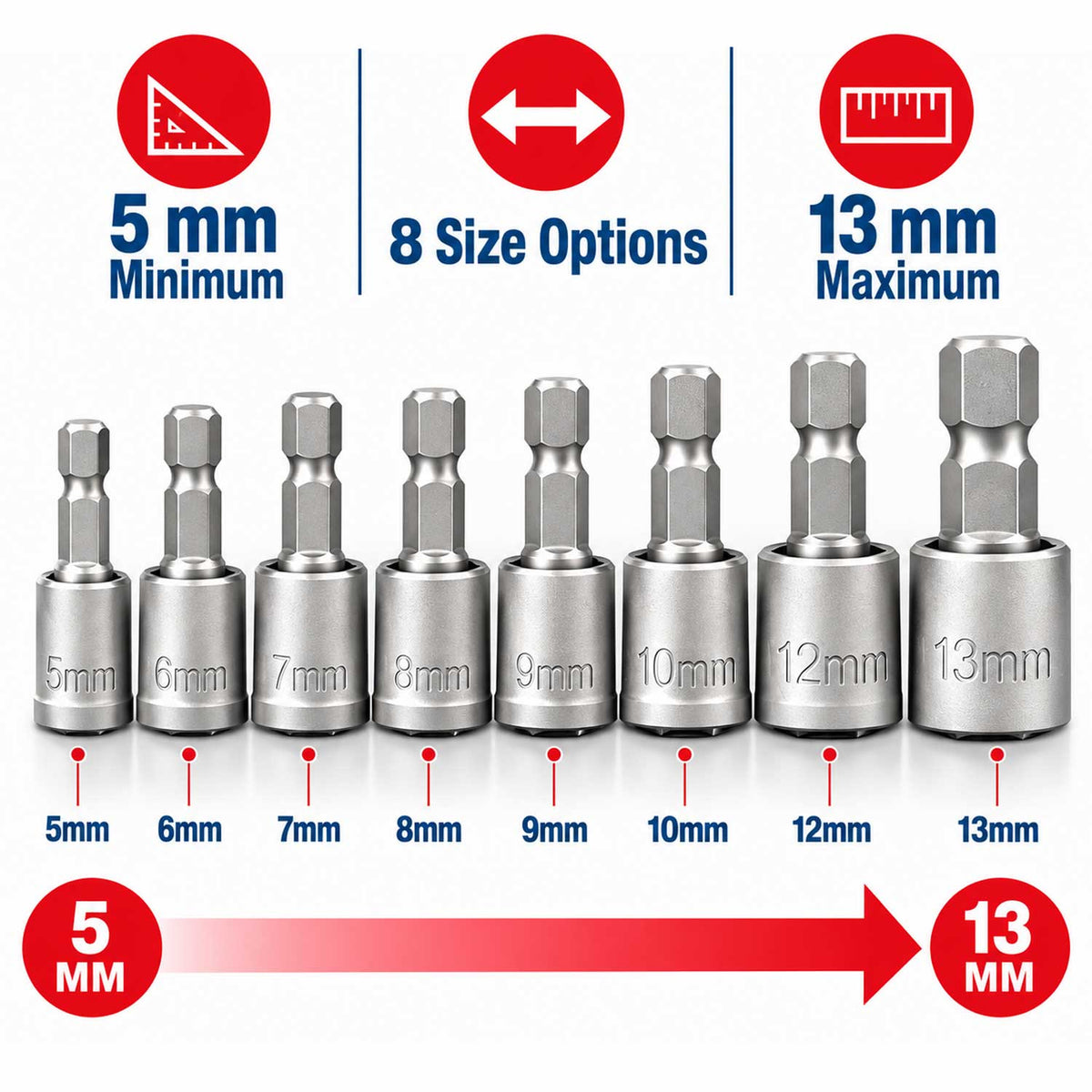 Σετ Καρυδάκια Εξάγωνα Με Τσοκ 5-23mm GEBO TOOLS