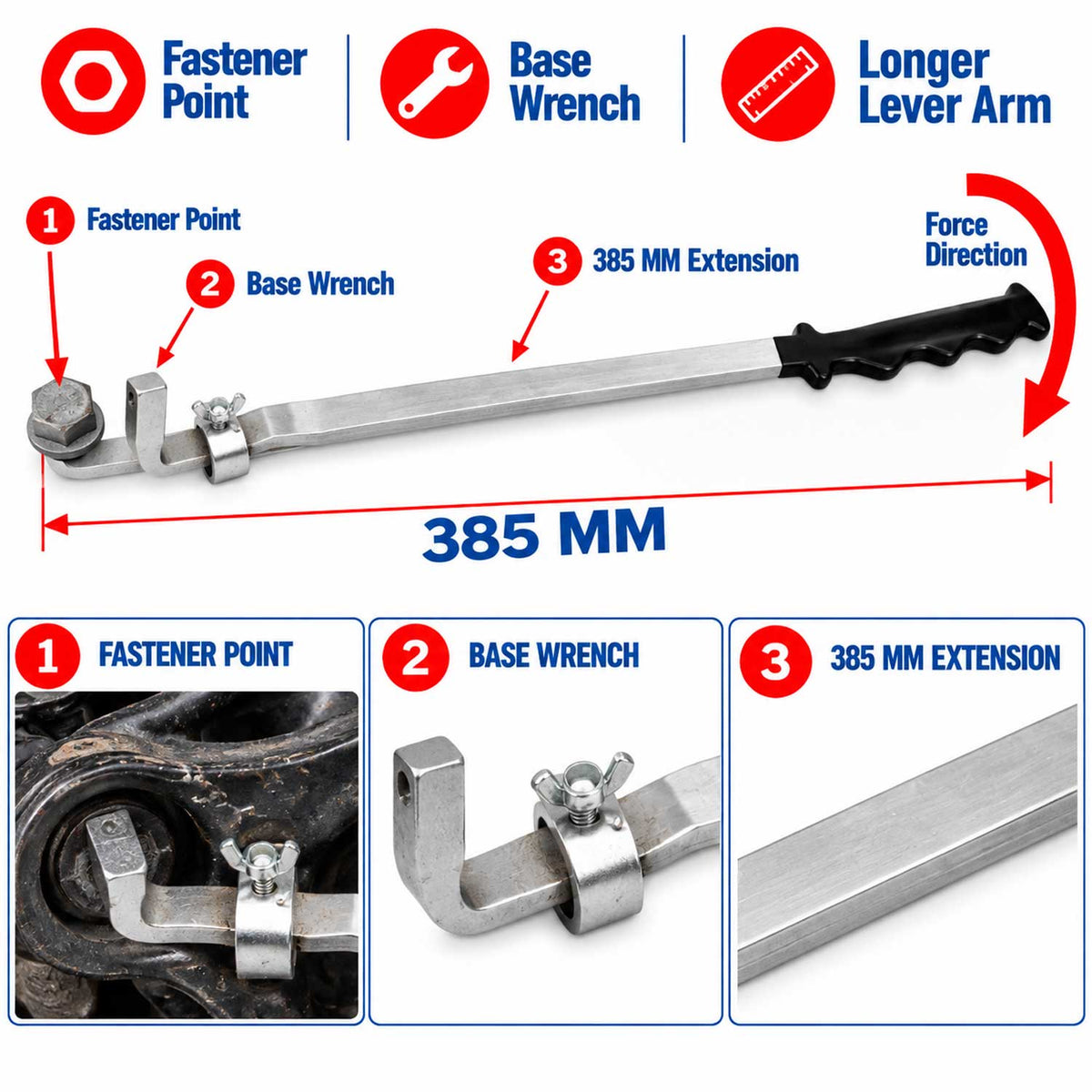 Προέκταση Πολύγωνο Βαρέως Τύπου 385mm GEBO TOOLS
