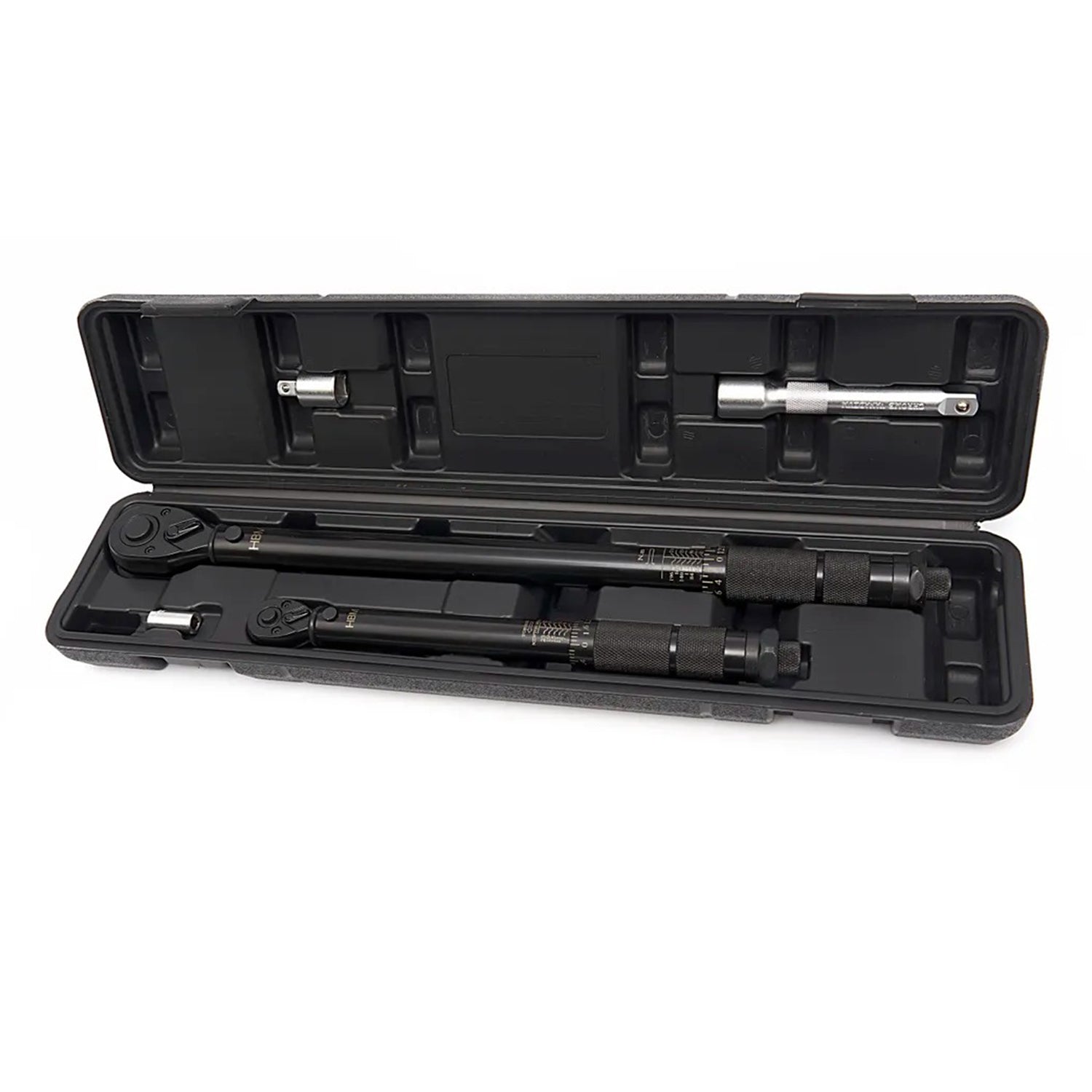 Σετ Δυναμόκλειδα 1/4” (5–25 NM) ȘI 1/2” (2–210 NM) Με Προέκταση 125mm Και Αντάπτορα 5Τμχ HBM Ολλανδία