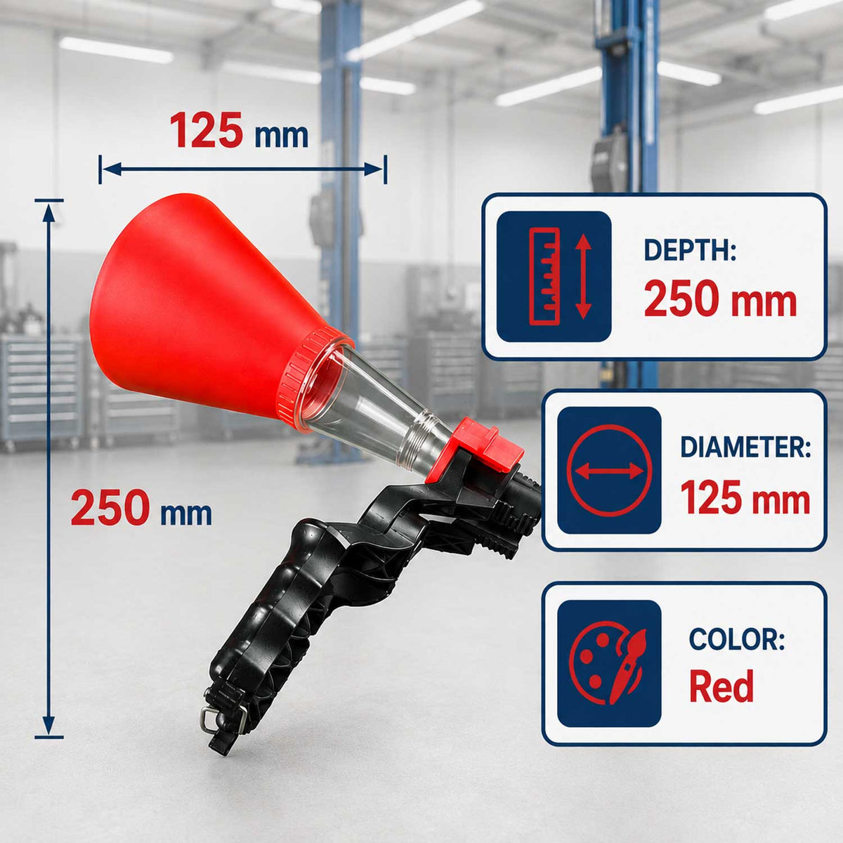 Χωνί Λαδιού με Αντάπτορα 28-75mm Gebotools