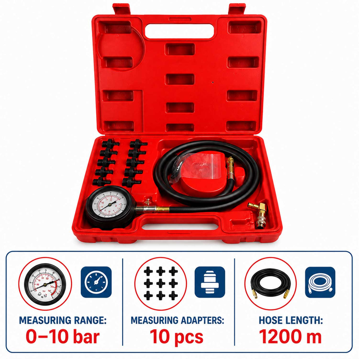 Σετ Συμπιεσόμετρο Λαδιού Μοντέλο 2 GEBO TOOLS