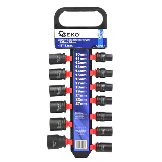 Σετ Καρυδάκια Κρουστικά 1/2" 10-27mm 13Τμχ GEKO