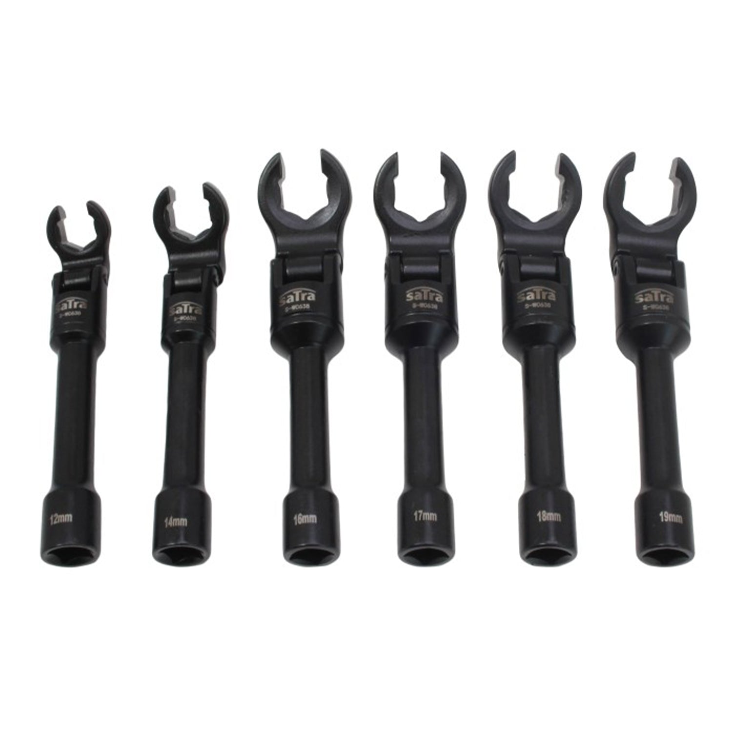 Σετ Ρακόκλειδα Σπαστά Με Καρέ 3/8" 12-19mm 6Τμχ