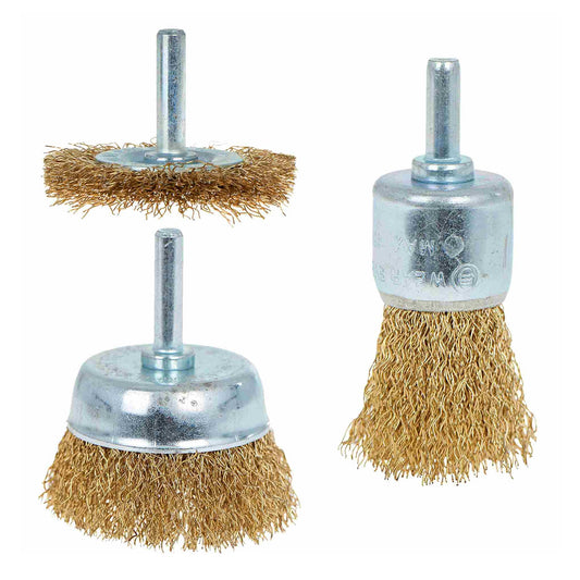 Σετ Συρματόβουρτσες Με Άξονα Για Δράπανο 3Τμχ