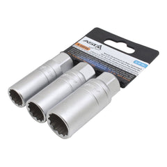 Σετ Καρυδάκια Μπουζί Πολύγωνα 14-16-18mm 3/8