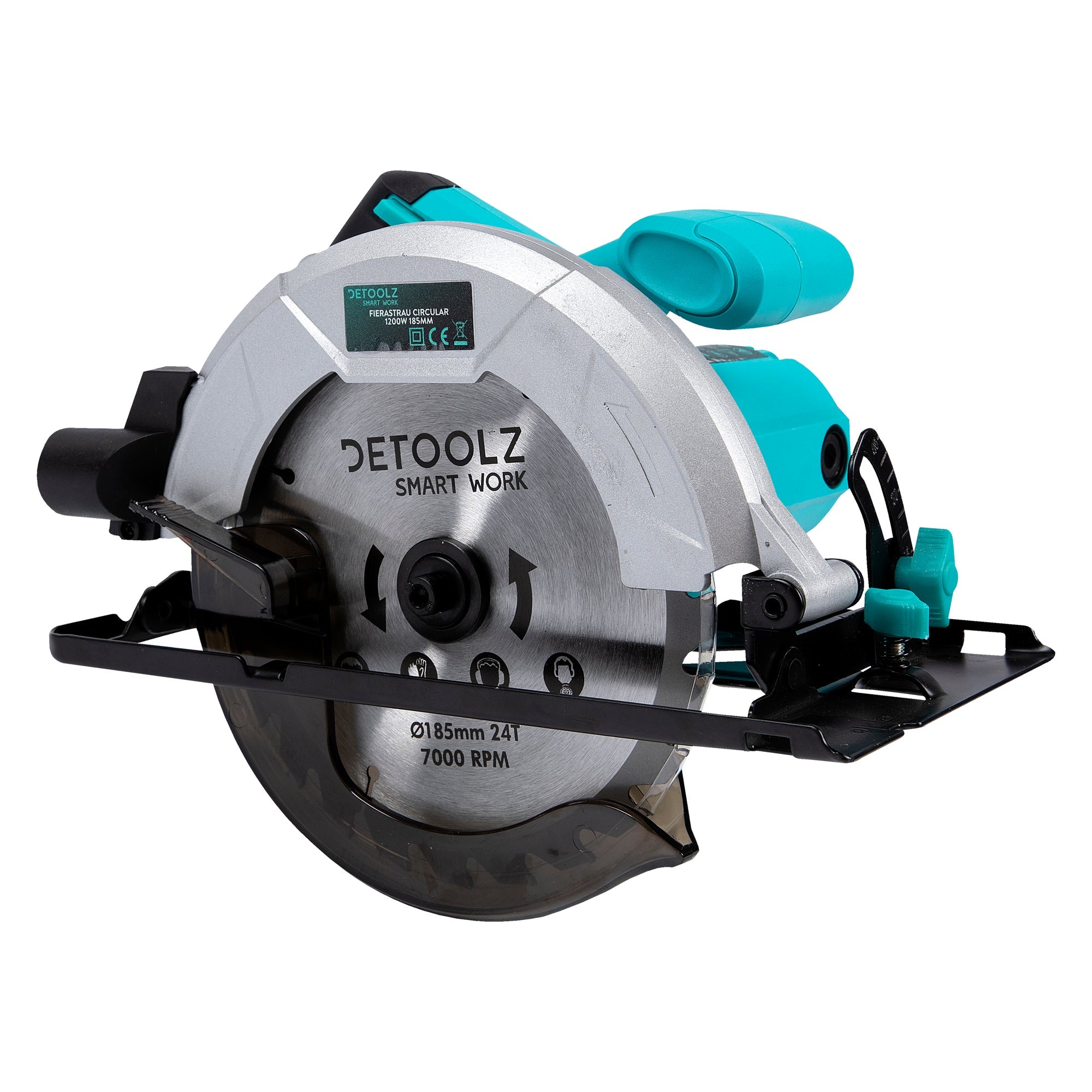Κυκλικό Πριόνι 185Mm 5800 Rpm 1200W Detoolz