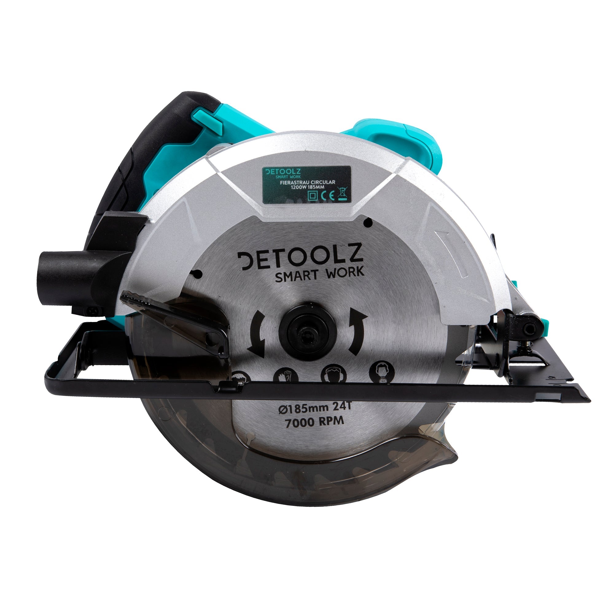 Κυκλικό Πριόνι 185Mm 5800 Rpm 1200W Detoolz