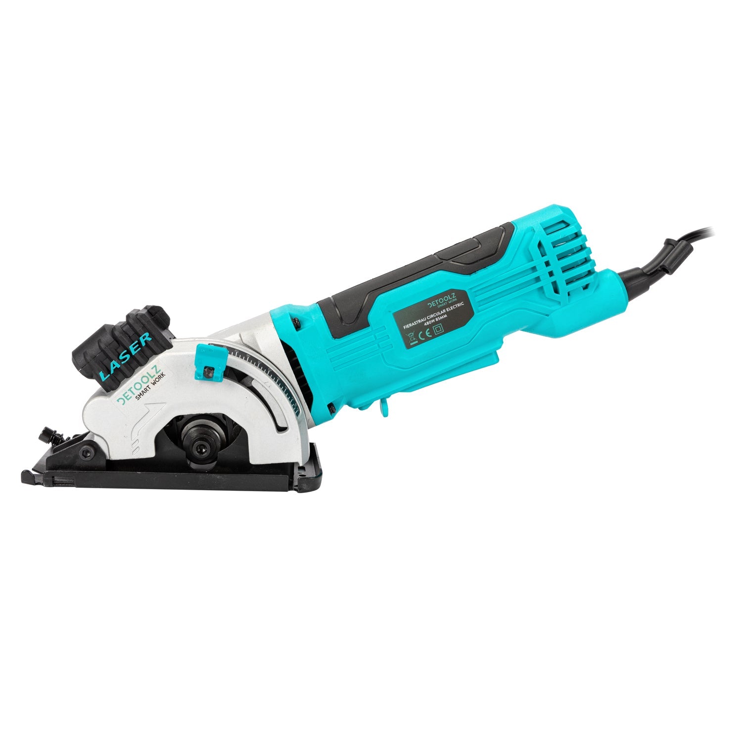 Ηλεκτρικό Χειροκίνητο Κυκλικό Πριόνι 3500Rpm 480W Detoolz