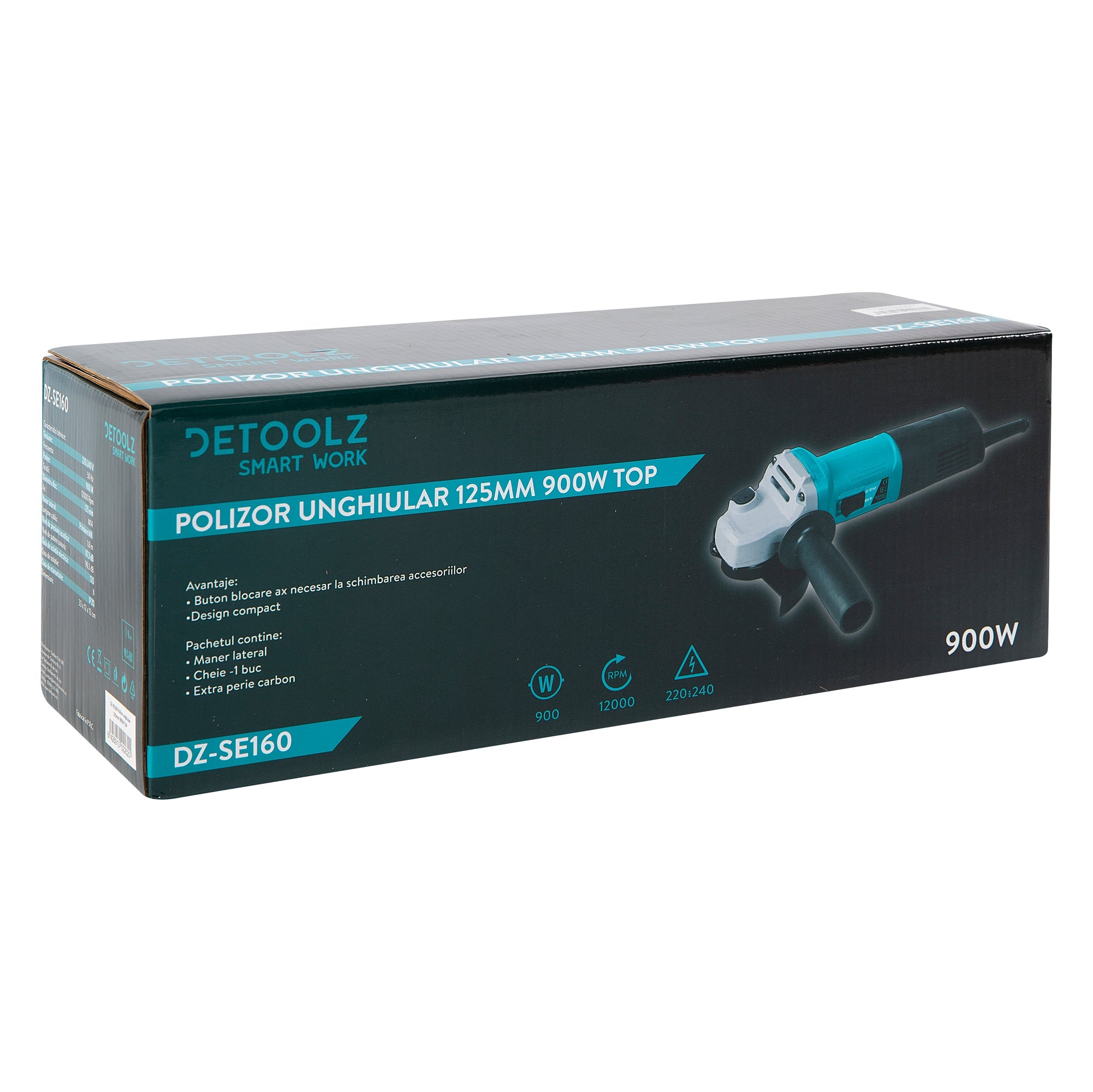 Γωνιακός Τροχός 125Mm 900W Detoolz Gb10960