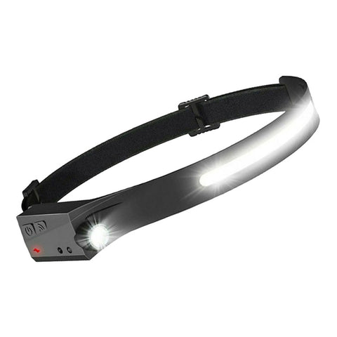 Φακός Κεφαλής Cob Led Επαναφορτιζόμενος Aδιάβροχος με Αισθητήρα Κίνησης