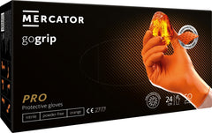 Γάντια Νιτριλίου GOGRIP L Πορτοκαλί 50 Τμχ MERCATOR