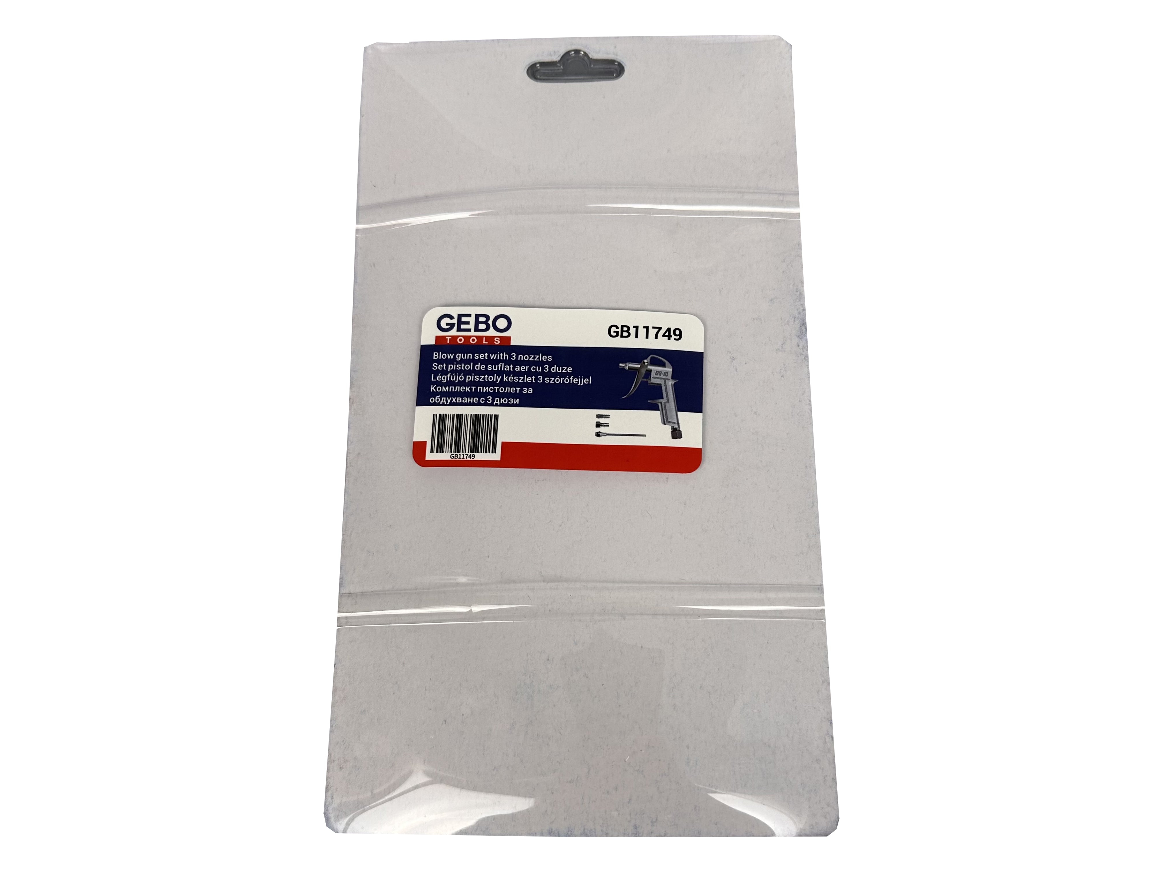 Σετ Πιστόλι Αέρος με 3 Ακροφύσια GEBO TOOLS