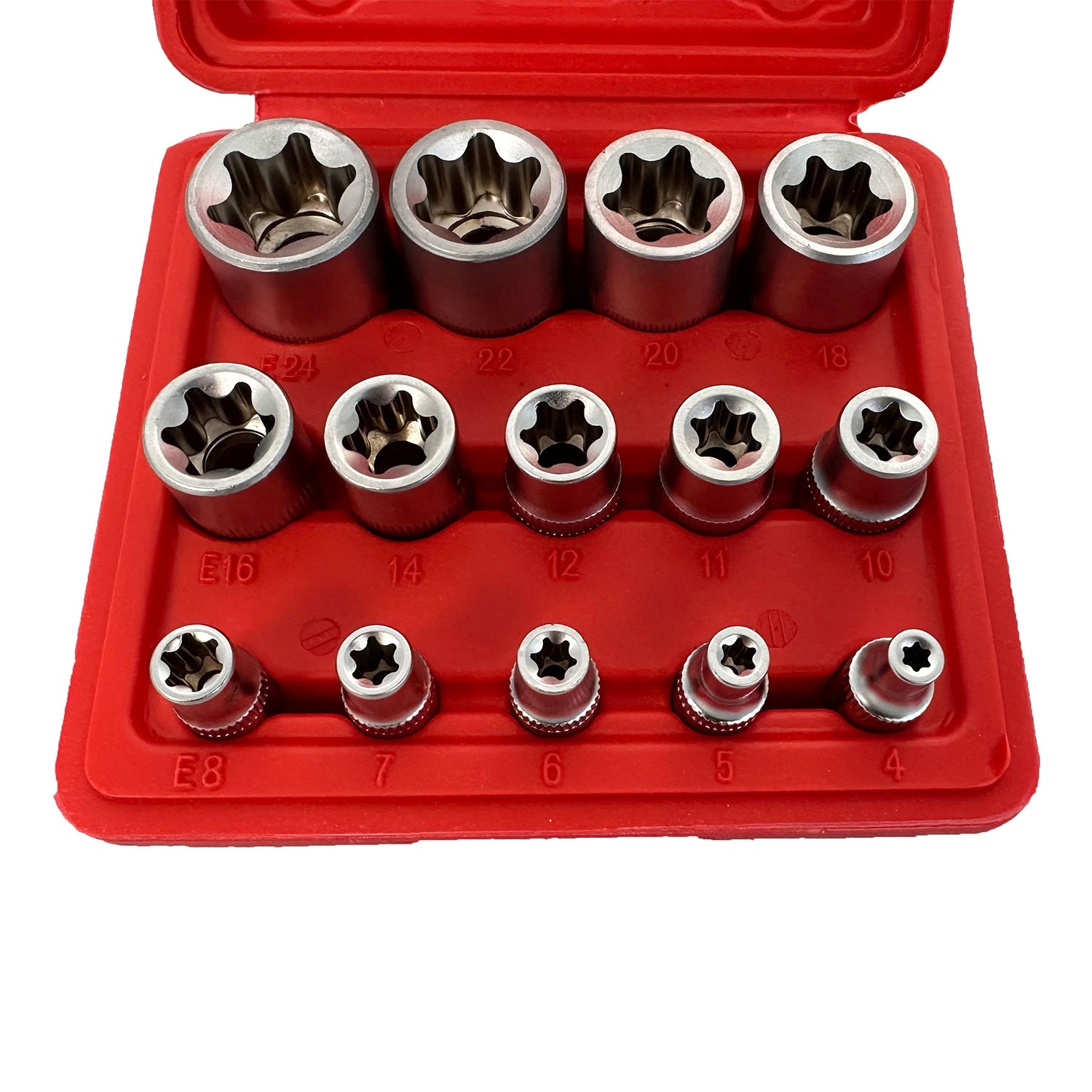 Σετ Καρυδάκια Προφίλ Ε Ε4-Ε24 1/4" 3/8" 1/2" 14Τμχ GEBO TOOLS