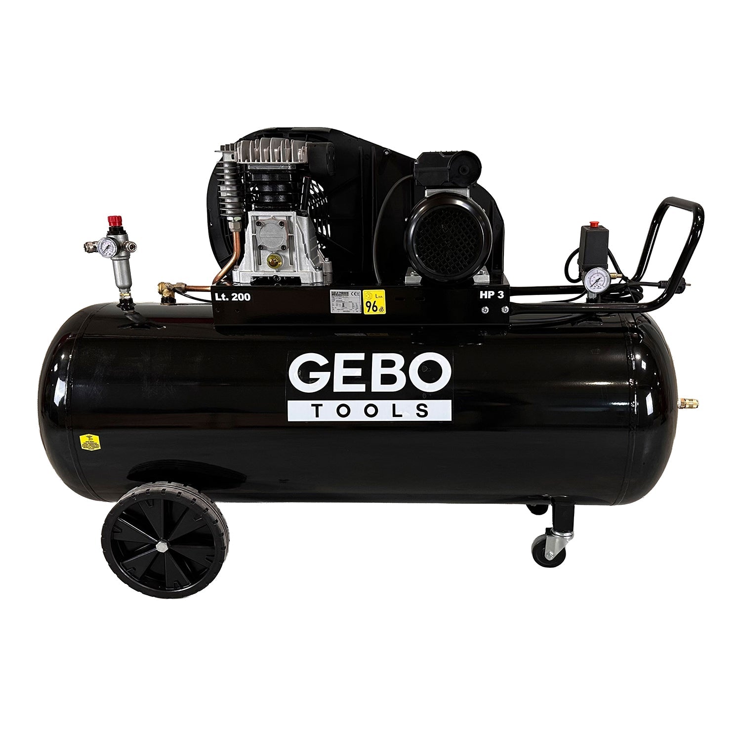 Κομπρεσέρ Αέρος-Αεροσυμπιεστής 200L 3Hp 230V GEBO TOOLS